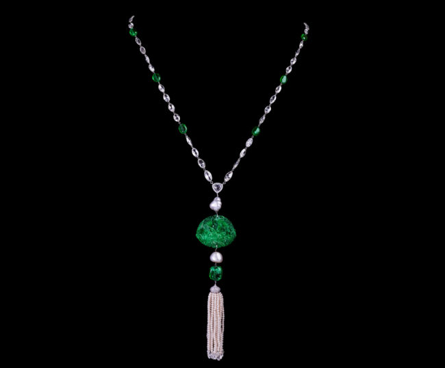 Art Deco Emerald Pendant