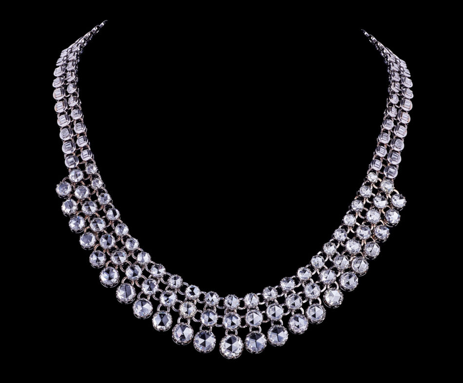 Rose Cut Diamond Necklace